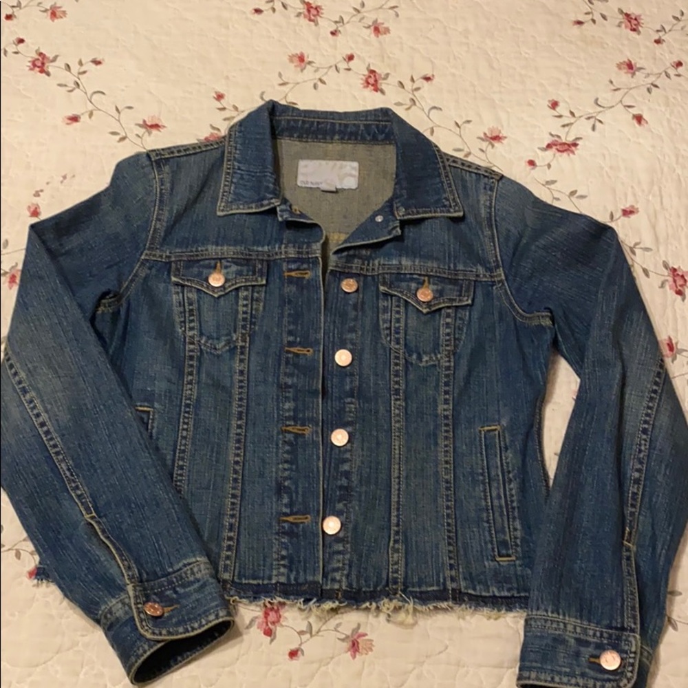 Old Navy Distressed Jean Jacket